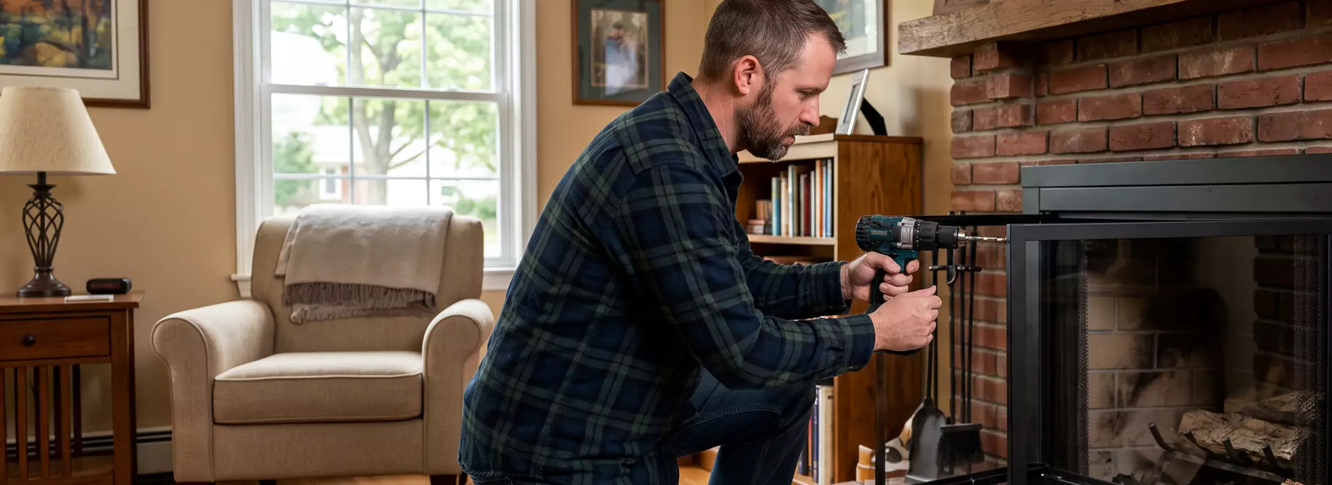 Fireplace Door Installation in Linden, NJ