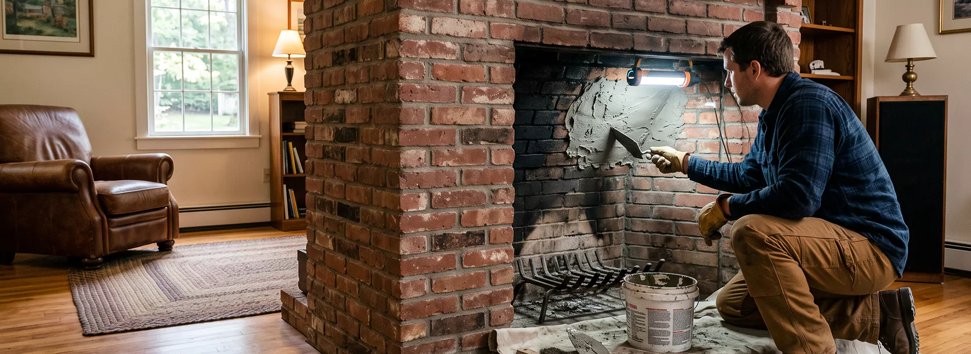 Fireplace Smoke Chamber Repair in Linden