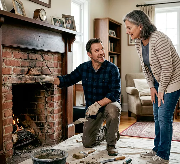 Why Linden Homeowners Choose Our Brick Fireplace Repair Team?