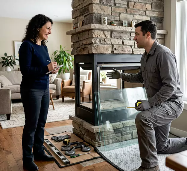 Certified Fireplace Glass Installation Company: Your Local Fireplace Glass Door Installer in Linden, NJ