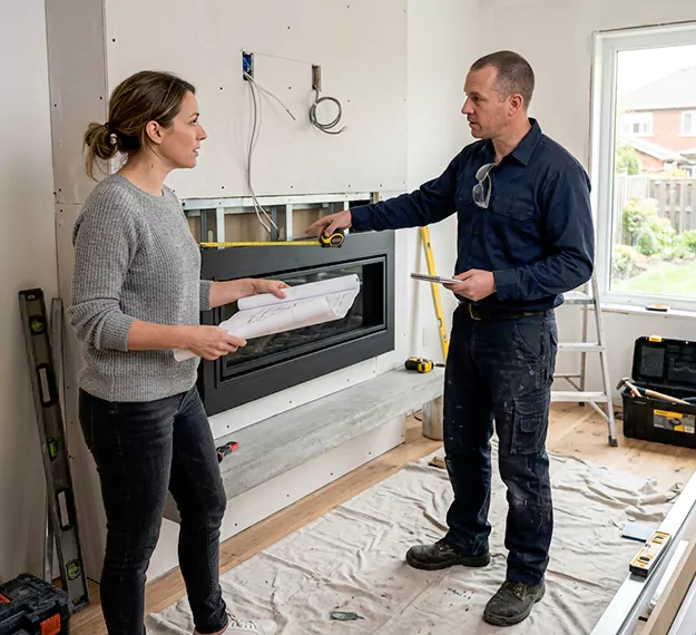 Why Linden Homeowners Choose Our Floating Fireplace Installation Team?