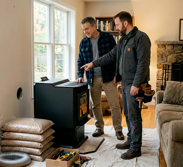 Why Linden Homeowners Choose Our Pellet Fireplace Installation Team?