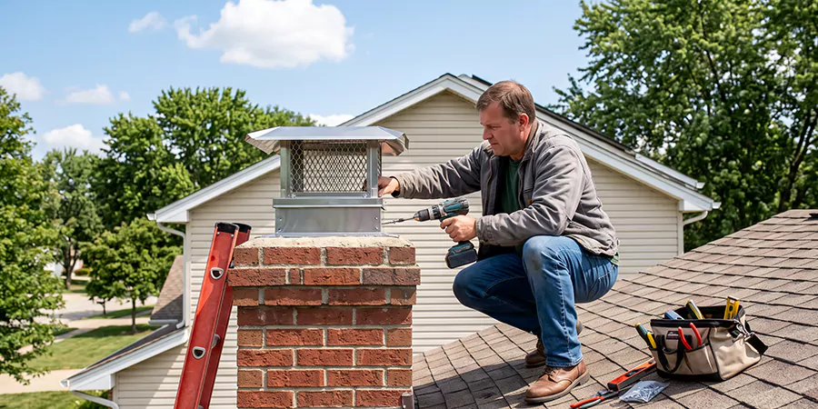 Chimney Top Cover Installation Linden