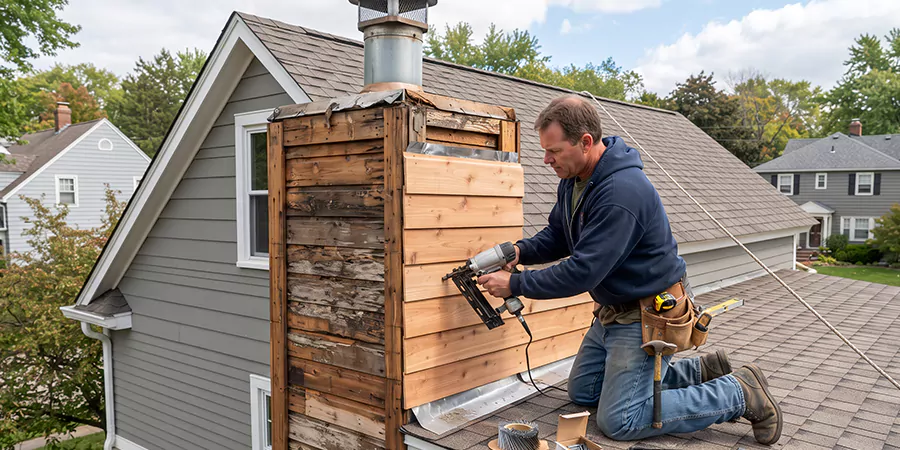 Wood Chimney Chase Repair Linden