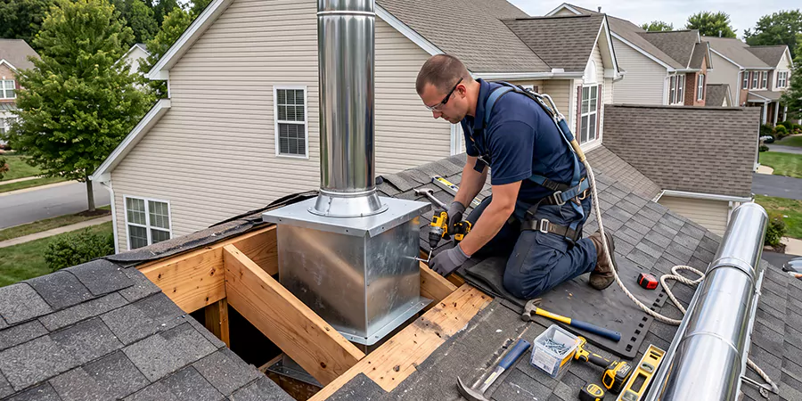 Chimney Support Box Installation Linden