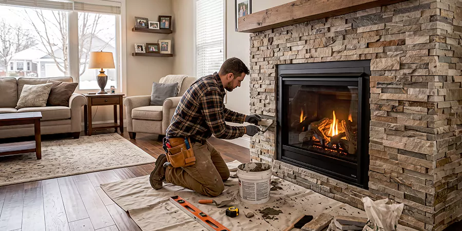 Fireplace Refacing Contractors Linden