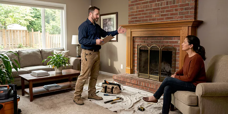 Fireplace and Chimney Removal Service Linden