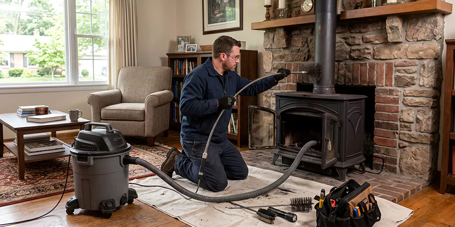 Ventless Fireplace Cleaning Linden