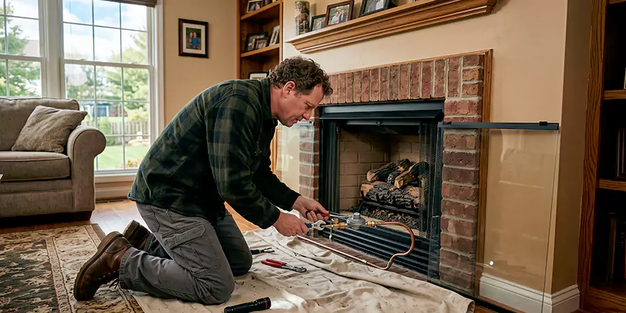 Propane Fireplace Regulator and Gas Line Repair Linden